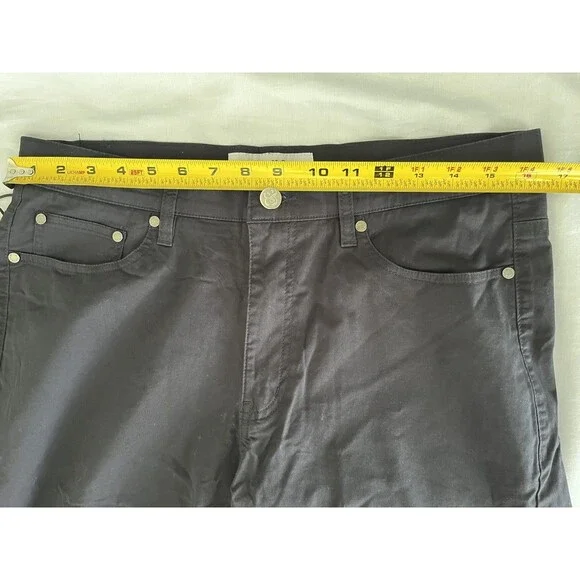 NEW Collars & Co CEO Chino Five Pocket Cotton Pants Navy Blue 32x30 Golf Work - Picture 10 of 11